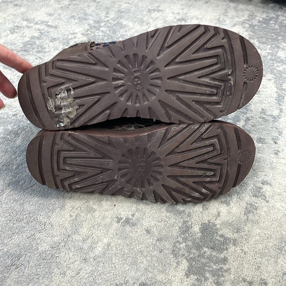 UGG Classic Ultra Mini Caspian Burnt Cedar Leopard Cheetah Animal Calf Hair 8 - Picture 10 of 14
